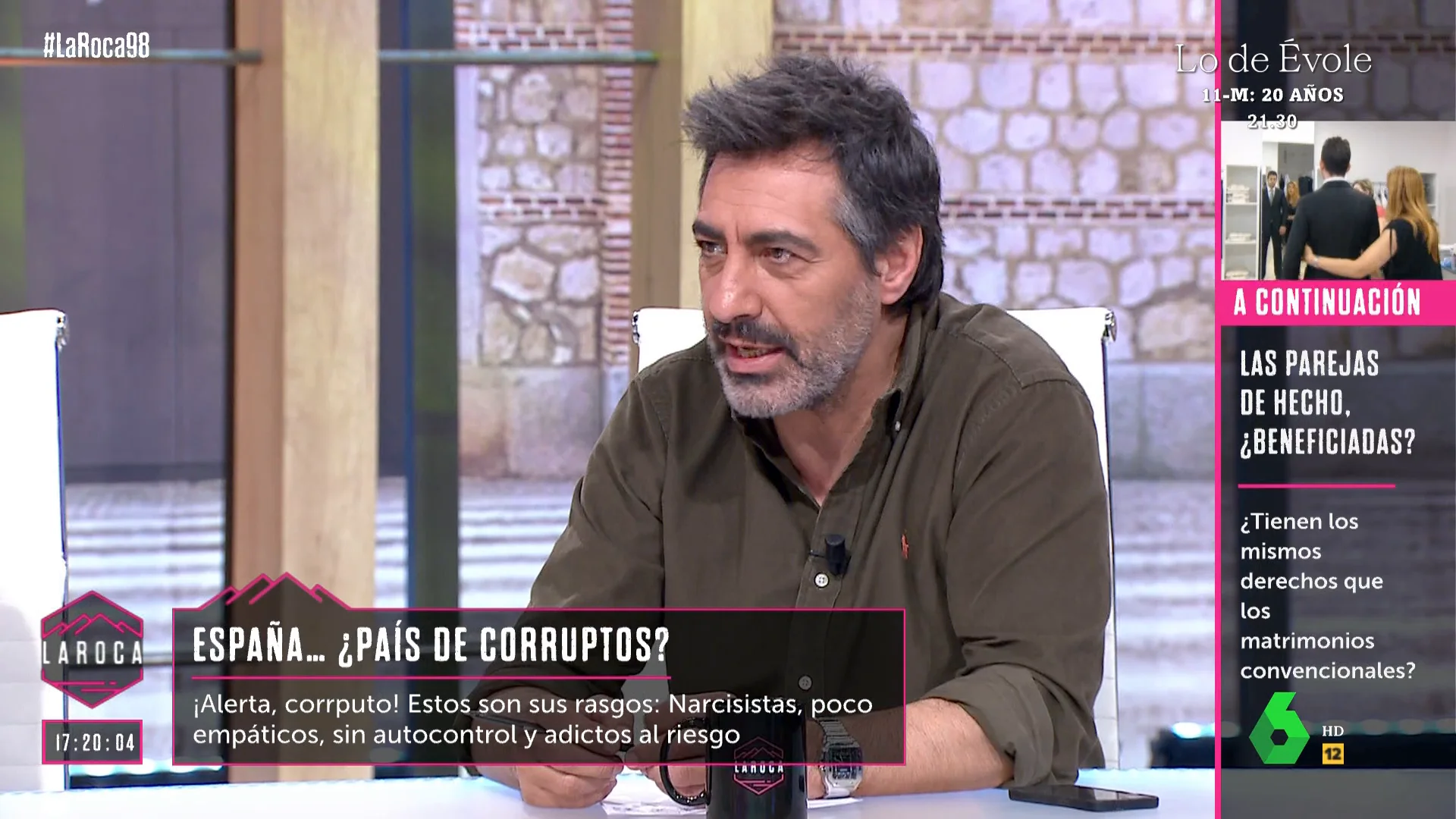 Juan del Val, en La Roca sobre corrupción 