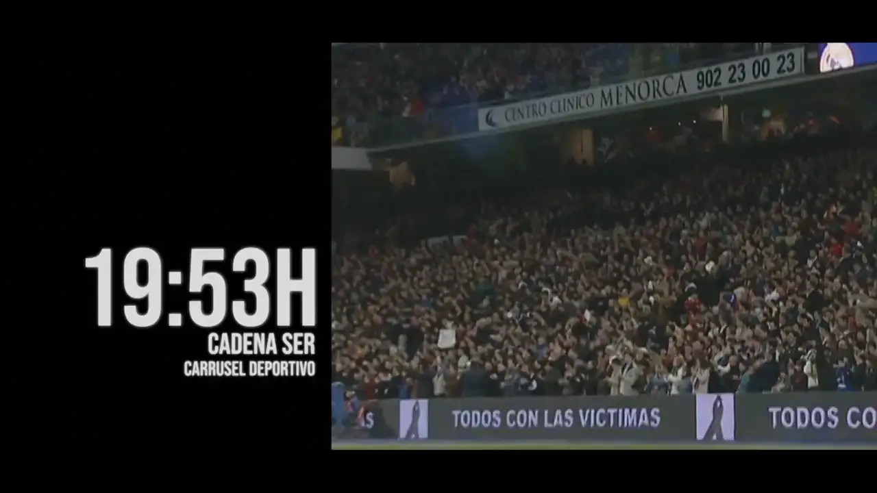 Aficionados en el Bernabéu tras el 11M Aficionados en el Bernabéu tras el 11M