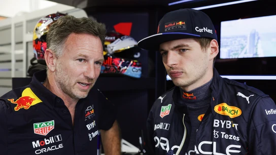 Christian Horner y Max Verstappen Christian Horner y Max Verstappen