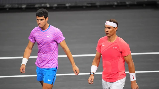 Carlos Alcaraz y Rafa Nadal Carlos Alcaraz y Rafa Nadal