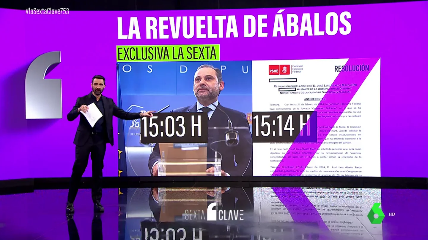 Las claves de la revuelta de Ábalos contra Santos Cerdán tras la filtración de su DNI, su dirección y su mail Las claves de la revuelta de Ábalos contra Santos Cerdán tras la filtración de su DNI, su dirección y su mail