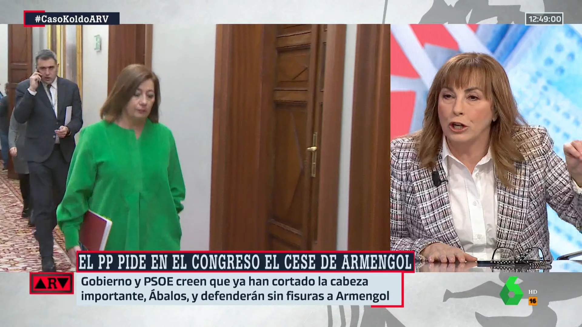 Angélica Rubio, sobre la presión del PP a Armengol: "Si ella es responsable, Almeida también"