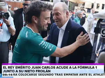 El encuentro viral del rey Juan Carlos con Fernando Alonso en el Gran Premio de Fórmula 1 de Baréin