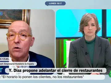 Rifirrafe entre José Luis Yzuel y Tania Sánchez por el horario de los restaurantes: &quot;Lo que dices es falso&quot;