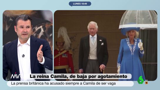 M&aacute;s Vale Tarde analiza la baja por agotamiento de Camila de Inglaterra, tras asumir las funciones de Carlos III durante tres semanas: "Me sorprende que nos d&eacute; para 15 minutos hablando que un rey no trabaje", comenta I&ntilde;aki L&oacute;pez en este v&iacute;deo.