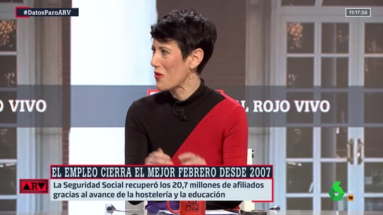 Elma Saiz, ministra de Seguridad Social, alaba los datos del paro: "Es innegable que estamos siendo el motor de Europa" Elma Saiz, ministra de Seguridad Social, alaba los datos del paro: "Es innegable que estamos siendo el motor de Europa"