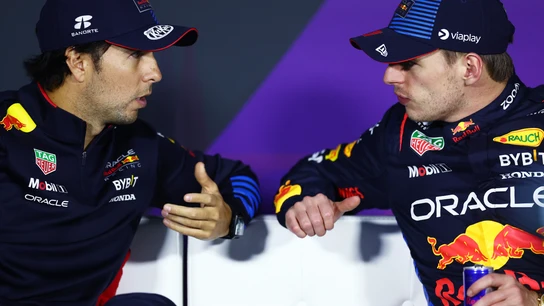 Sergio Pérez y Max Verstappen Sergio Pérez y Max Verstappen