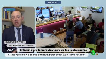 Gonzalo Bernardos responde a Yolanda Díaz sobre el cierre de restaurantes