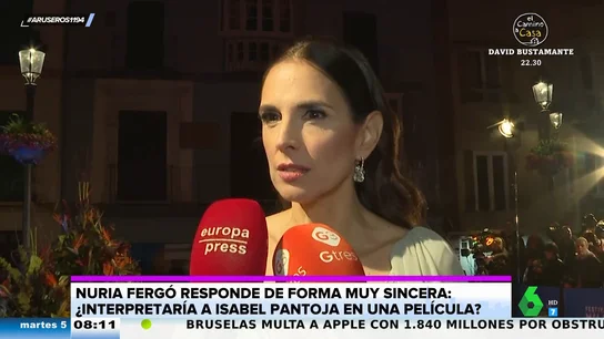La reacción viral de Nuria Fergó cuando le preguntan si interpretaría a Isabel Pantoja: "Yo admiro a la Jurado, a la Dúrcal..." La reacción viral de Nuria Fergó cuando le preguntan si interpretaría a Isabel Pantoja: "Yo admiro a la Jurado, a la Dúrcal..."