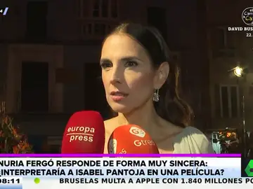 La reacción viral de Nuria Fergó cuando le preguntan si interpretaría a Isabel Pantoja: &quot;Yo admiro a la Jurado, a la Dúrcal...&quot;