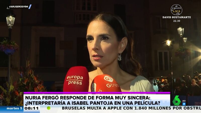 La reacción viral de Nuria Fergó cuando le preguntan si interpretaría a Isabel Pantoja: "Yo admiro a la Jurado, a la Dúrcal..."