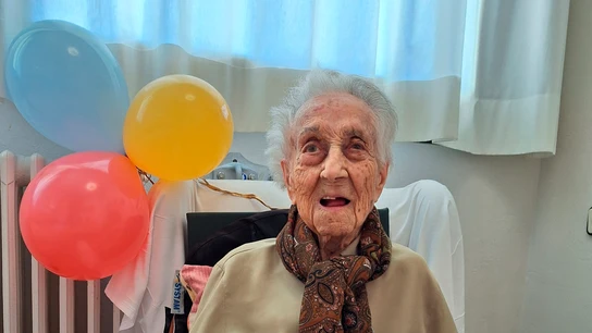 Fotografía distribuida por la familia de Maria Branyas, la superanciana que está considerada como la persona más vieja del mundo, Fotografía distribuida por la familia de Maria Branyas, la superanciana que está considerada como la persona más vieja del mundo,