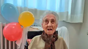 Fotografía distribuida por la familia de Maria Branyas, la superanciana que está considerada como la persona más vieja del mundo,