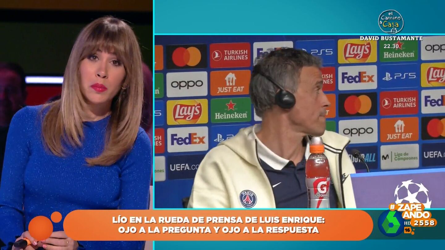 "Se me ha quedado muda la traductora, &iexcl;Vuelve, por favor!", bromeaba Luis Enrique en la rueda de prensa previa a su partido de Champions contra la Real Sociedad cuando la traductora no consigui&oacute; traducir la pregunta de un periodista franc&eacute;s.