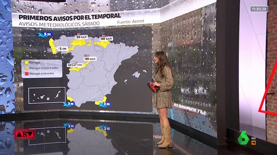 Una borrasca disparará los avisos por tormentas y vientos en ocho comunidades este jueves Una borrasca disparará los avisos por tormentas y vientos en ocho comunidades este jueves