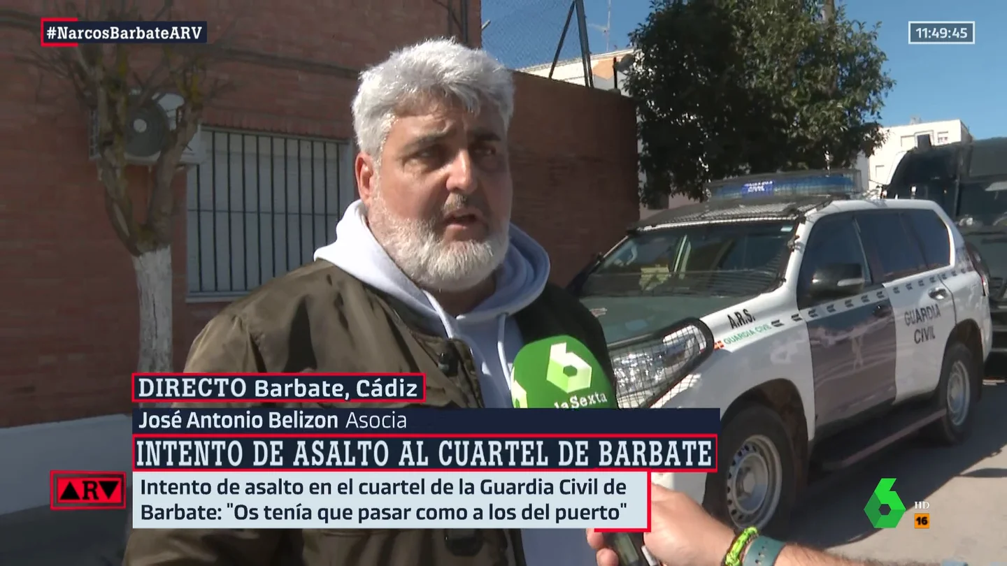Un agente de la Guardia Civil lamenta la situación que viven en Barbate: "Hemos perdido el principio de autoridad" Un agente de la Guardia Civil lamenta la situación que viven en Barbate: "Hemos perdido el principio de autoridad"