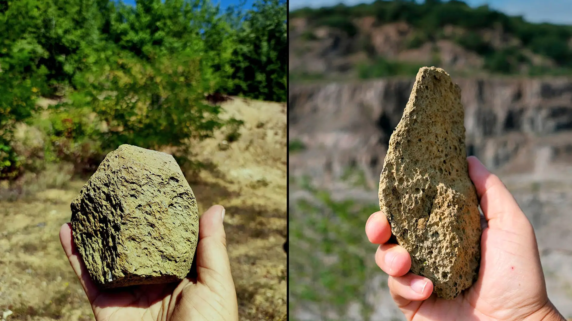 Herramientas de piedra encontradas en el yacimiento de Korolevo (Ucrania)
