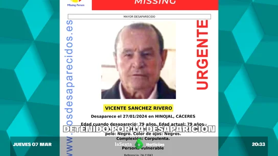 Desaparición Vicente de Hinojal infos hinojal