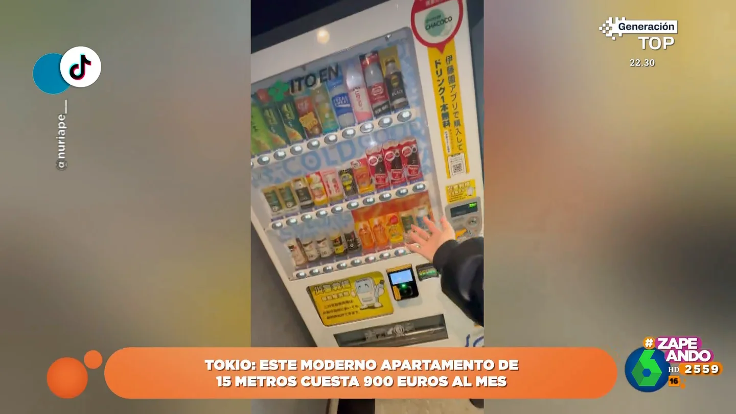 Portal inteligente, máquinas expendedoras y taquillas de paquetería: así es el moderno apartamento de una española en Tokio Portal inteligente, máquinas expendedoras y taquillas de paquetería: así es el moderno apartamento de una española en Tokio