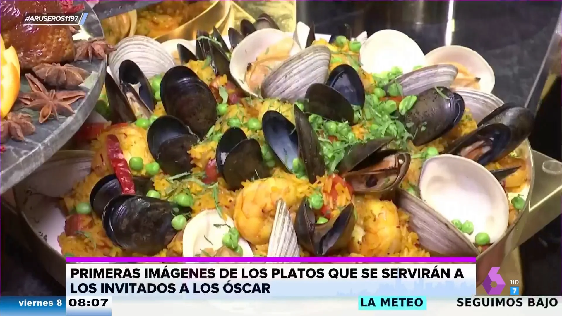 Los polémicos platos españoles que pondrán en los Premios Oscar: de paella con chorizo a tortilla vegana