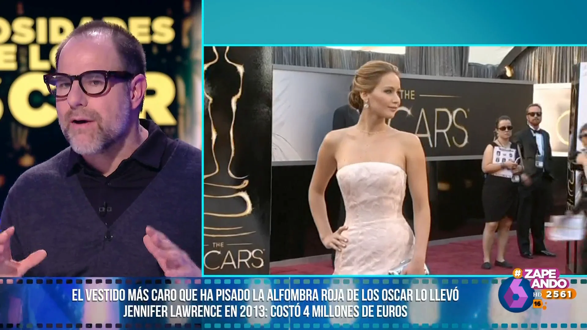 Jennifer Lawrence lució el vestido más caro de la historia de los Premios Oscar