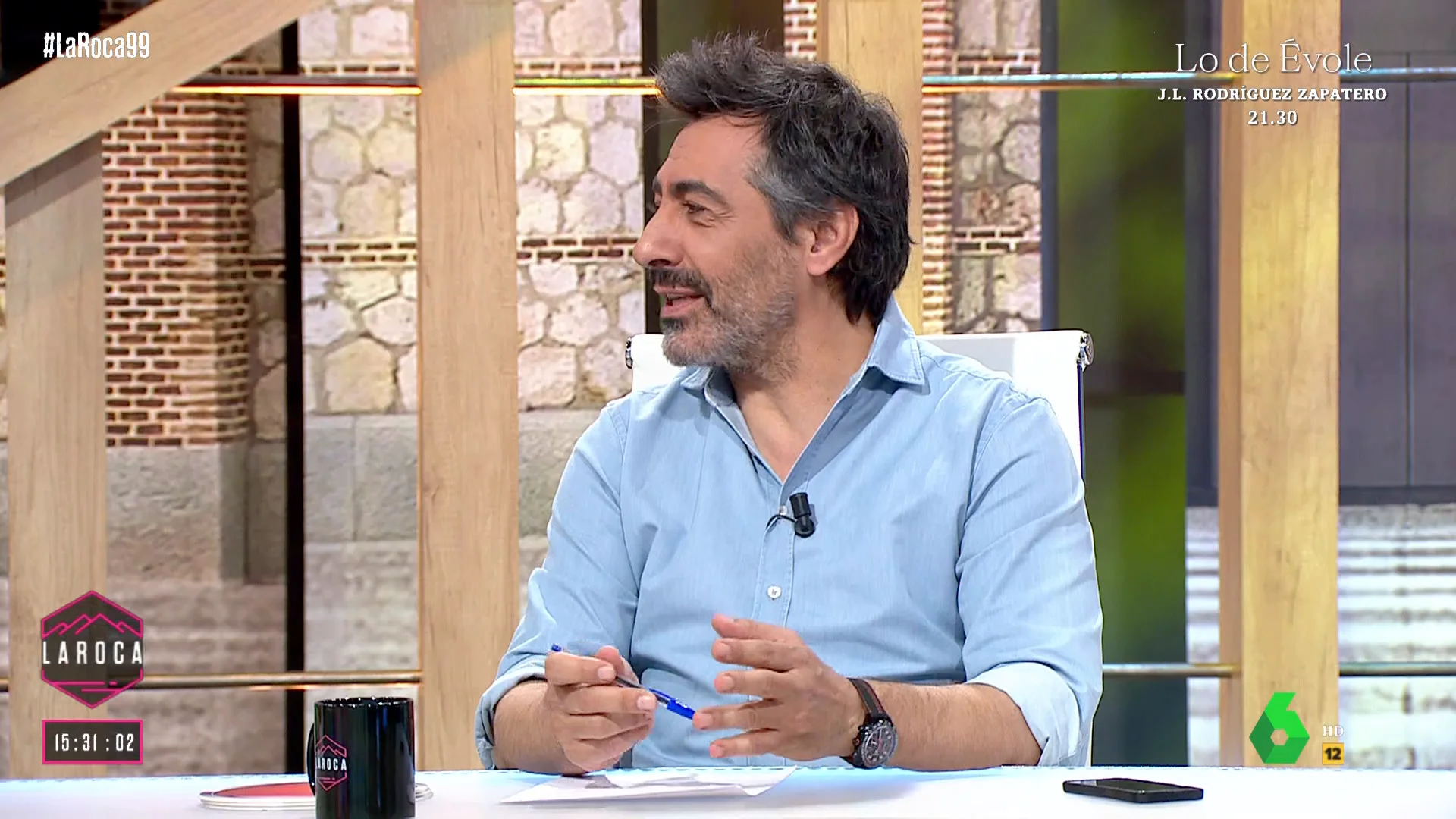 LA ROCA- El 'chiste' de Juan del Val al ver el look de Nuria Roca: "¿Me lleva usted al cuarto piso?"