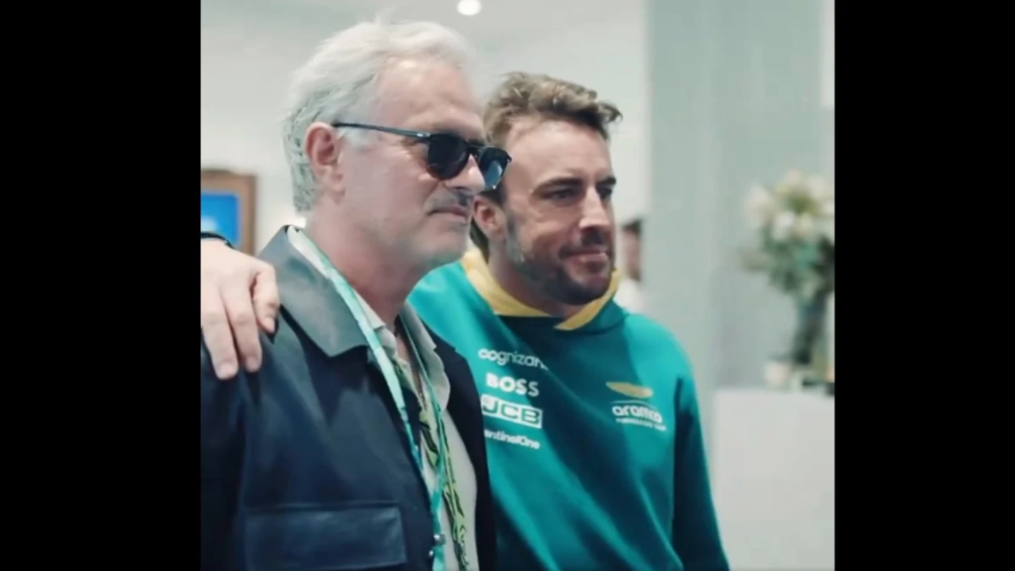 José Mourinho y Fernando Alonso José Mourinho y Fernando Alonso
