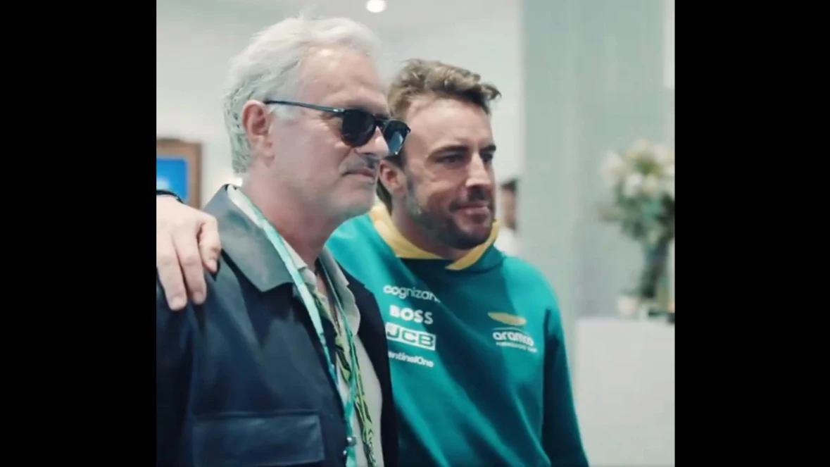 José Mourinho y Fernando Alonso