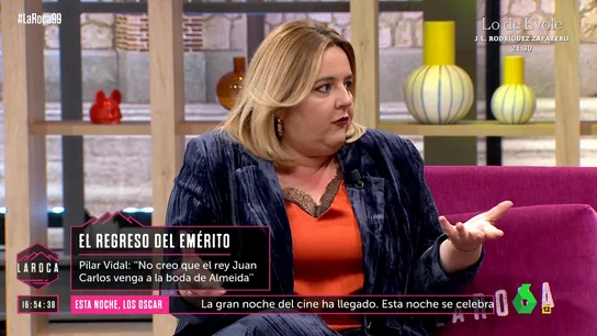 Pilar Vidal, sobre la boda de Almeida y Teresa Urquijo: "Algún miembro de la Casa Real irá" Pilar Vidal, sobre la boda de Almeida y Teresa Urquijo: "Algún miembro de la Casa Real irá"