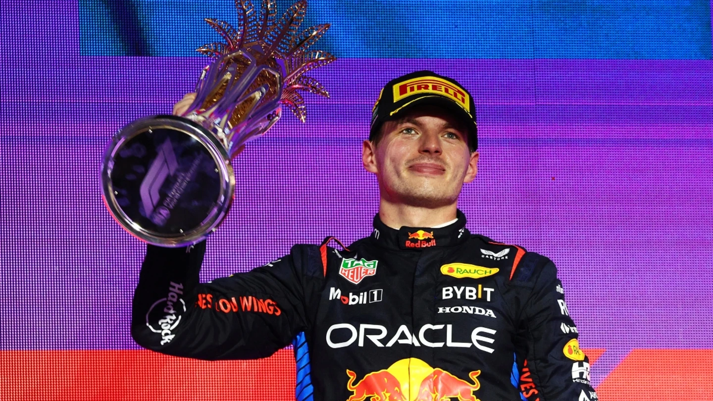 Max Verstappen, tras ganar una carrera Max Verstappen, tras ganar una carrera