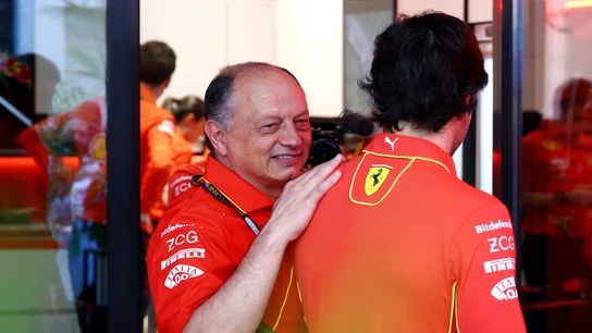 Fred Vasseur y Carlos Sainz Fred Vasseur y Carlos Sainz