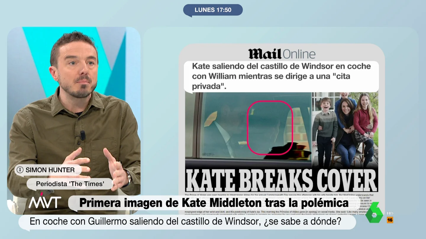 Simon Hunter, tras la fotografía retocada de Kate Middleton: "Hoy ha sido imposible contactar con Palacio; alguien está pasando muy mal día ahí" Simon Hunter, tras la fotografía retocada de Kate Middleton: "Hoy ha sido imposible contactar con Palacio; alguien está pasando muy mal día ahí"