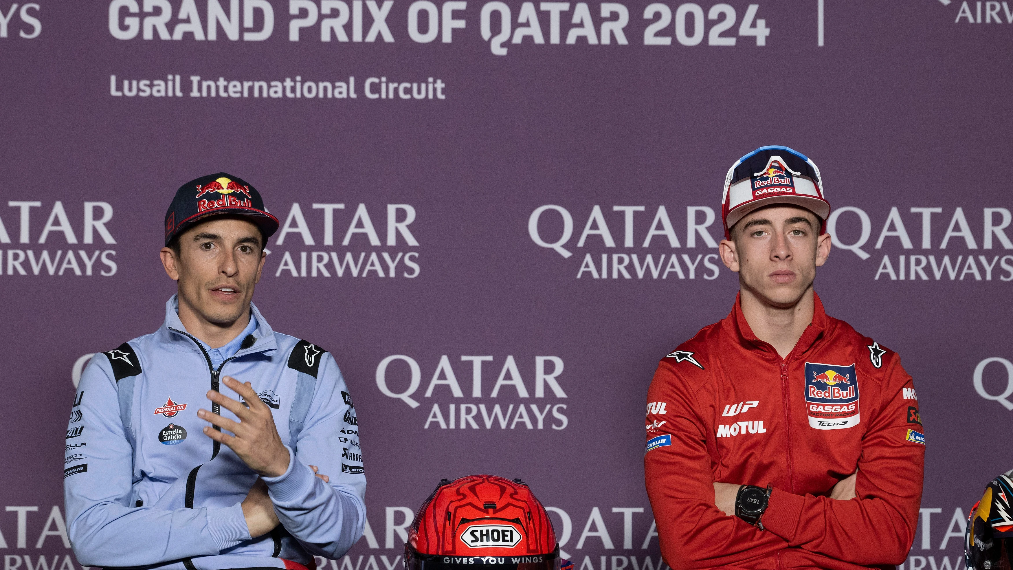 Marc Márquez y Pedro Acosta