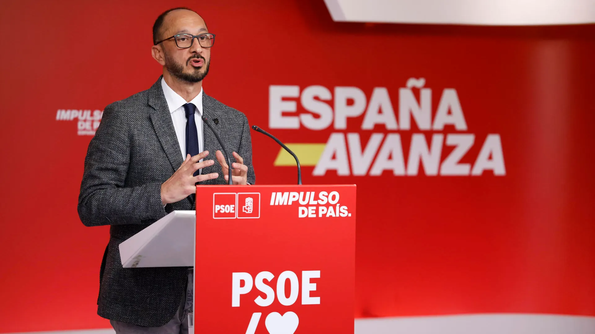 El secretario del Área Institucional del PSOE, Alfonso Rodríguez Gómez de Celis