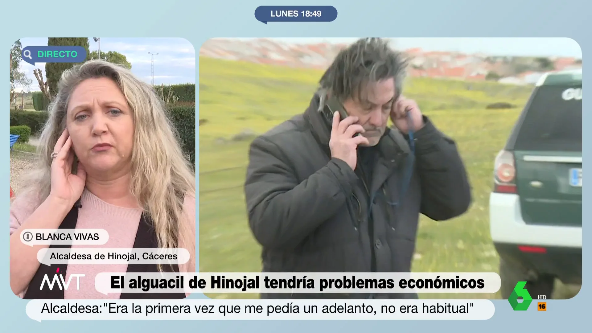 La alcaldesa de Hinojal asegura que el alguacil detenido por un crimen le pidió un adelanto de dinero