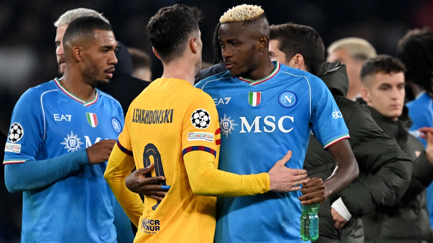 Lewandowski y Osimhen Lewandowski y Osimhen
