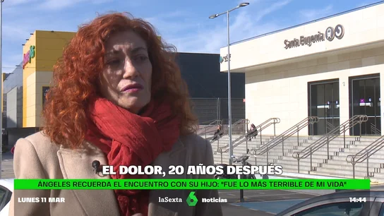 Así recuerda Ángeles el reecuentro con su hijo, víctima del 11M: "Fue lo más terrible de mi vida, no sabía dónde tocarle" Así recuerda Ángeles el reecuentro con su hijo, víctima del 11M: "Fue lo más terrible de mi vida, no sabía dónde tocarle"