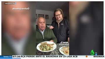 Juanito, el anciano a dieta que arrasa en Tik Tok junto a su mujer: "La menestra, lo bien que entra"