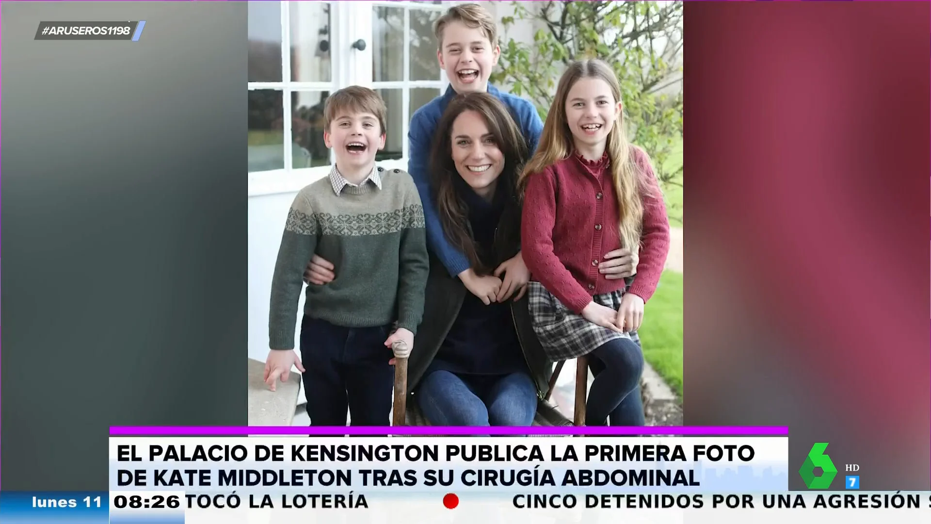 Polémica por la posible manipulación de la foto de Kate Middlenton: las grandes agencias retiran la imagen con sus hijos