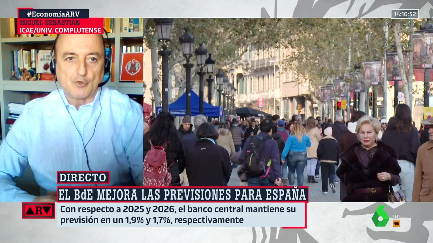 El análisis de Miguel Sebastián sobre la economía española: "Va mucho mejor de lo que se esperaba" El análisis de Miguel Sebastián sobre la economía española: "Va mucho mejor de lo que se esperaba"