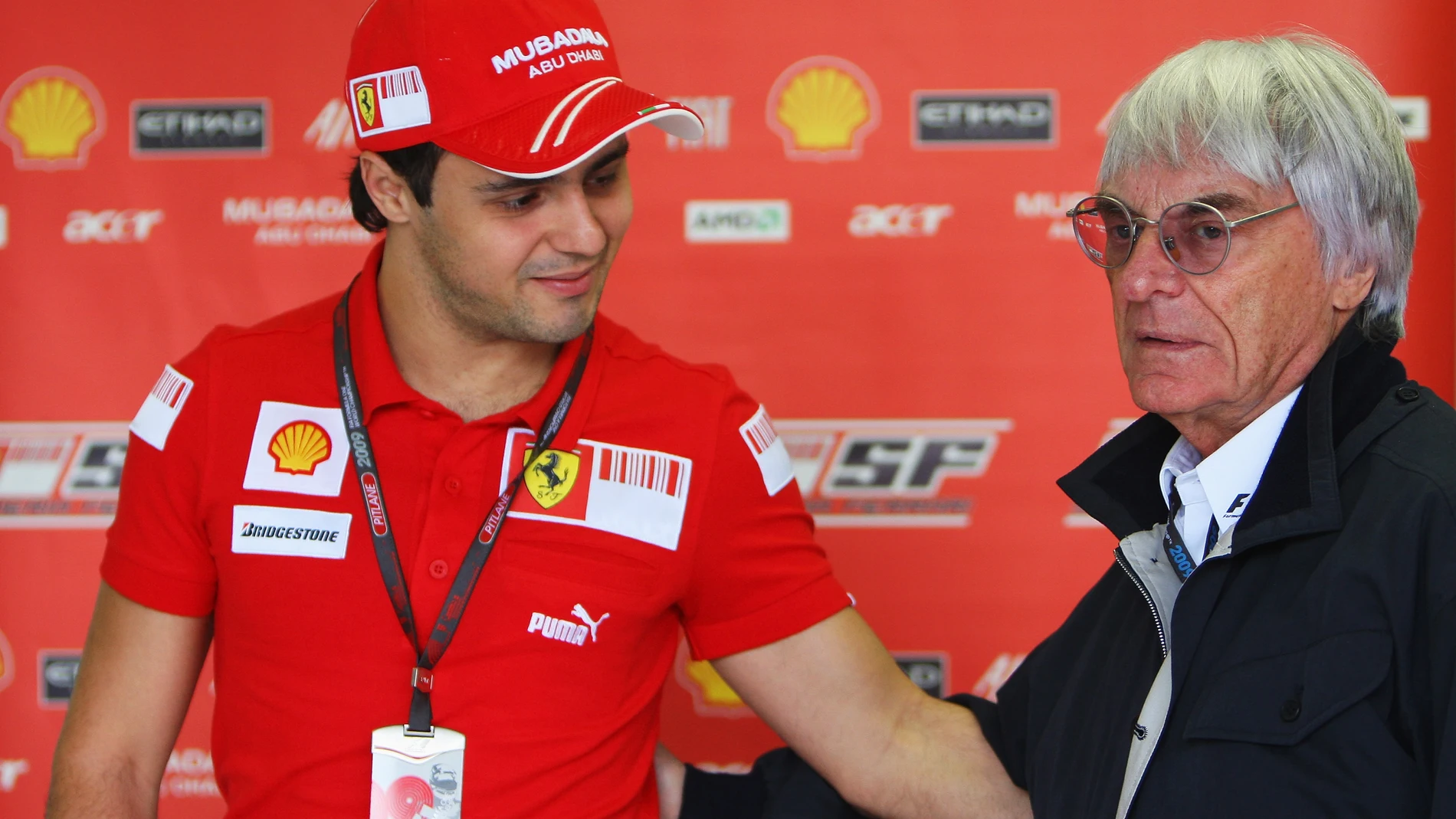 Felipe Massa y Bernie Ecclestone