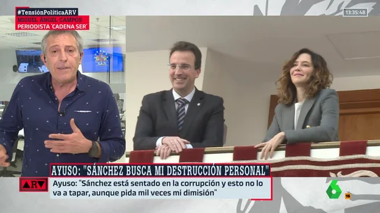 El periodista Miguel Ángel Campos, sobre el piso de Chamberí de la pareja de Ayuso: "Fue adquirido cuando ya estaban juntos" El periodista Miguel Ángel Campos, sobre el piso de Chamberí de la pareja de Ayuso: "Fue adquirido cuando ya estaban juntos"