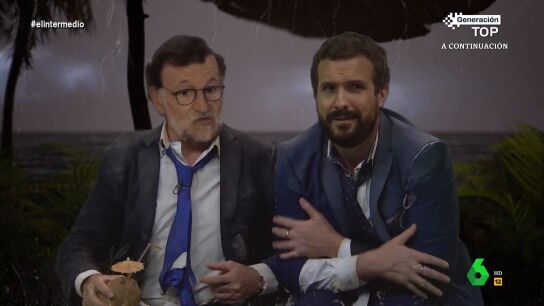 La reacci&oacute;n de 'Rajoy' cuando 'Casado' le da permiso para comerse su cuerpo en caso de morir: "&iquest;Me tomas por Ayuso?"