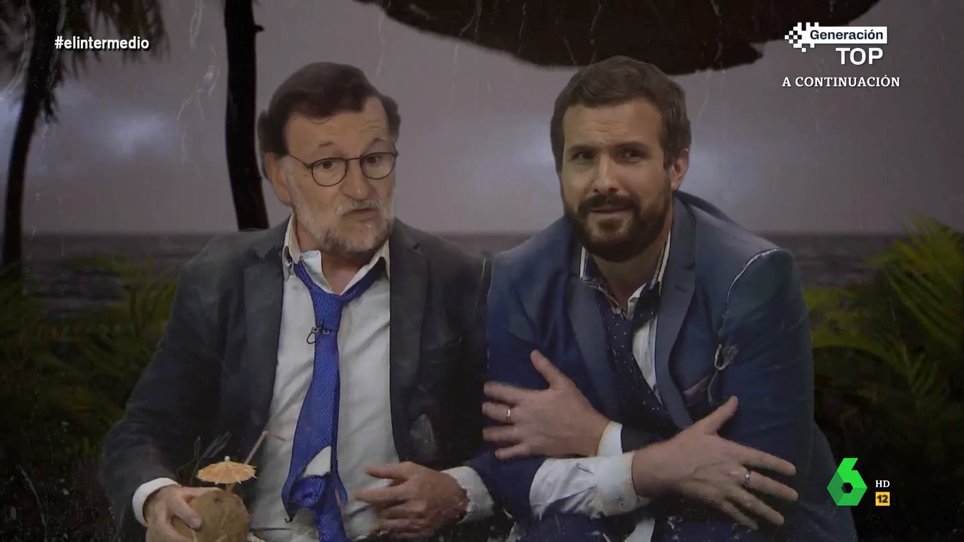 La reacción de 'Rajoy' cuando 'Casado' le da permiso para comerse su cuerpo en caso de morir: "¿Me tomas por Ayuso?"