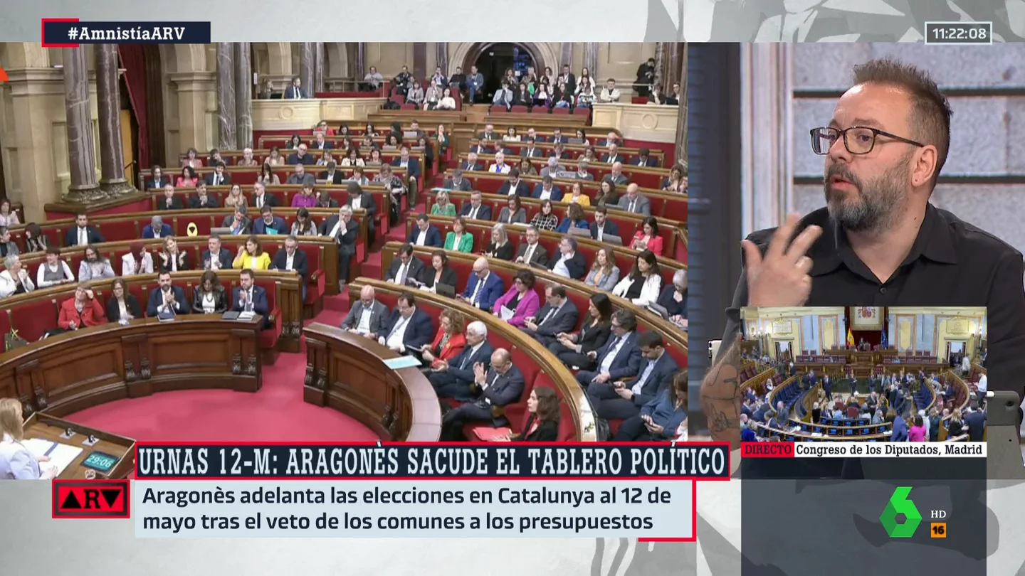 Antonio Maestre explica por qué "tiene sentido" que hayan buscado un adelanto electoral en Cataluña Antonio Maestre explica por qué "tiene sentido" que hayan buscado un adelanto electoral en Cataluña