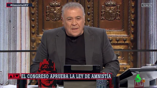 Ferreras, tras la aprobación de la ley de amnistía en el Congreso: "Para que ERC y Junts se abracen hacen falta 4 milagros" Ferreras, tras la aprobación de la ley de amnistía en el Congreso: "Para que ERC y Junts se abracen hacen falta 4 milagros"