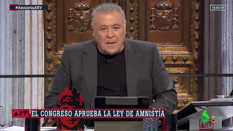Ferreras, tras la aprobación de la ley de amnistía en el Congreso: "Para que ERC y Junts se abracen hacen falta 4 milagros"