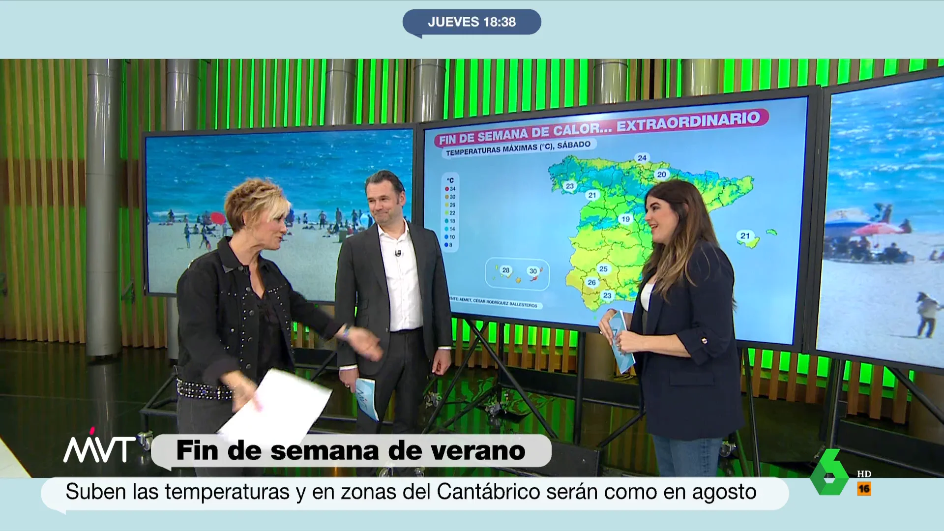 "Oye, ¿sabéis que soy pamplonesa del año?", desvela Cristina Pardo en plena sección de Joanna Ivars, donde asegura que "me están dando el premio ahora mismo" y que lo están recogiendo sus padres. La reacción de Iñaki López, en este vídeo.