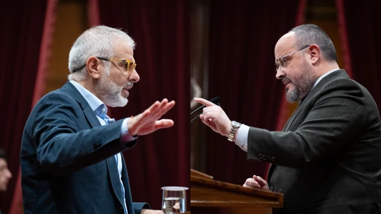 Los líderes de PP y Ciudadanos en Cataluña, Alejandro Fernández y Carlos Carrizosa, en sendas imágenes de archivo Los líderes de PP y Ciudadanos en Cataluña, Alejandro Fernández y Carlos Carrizosa, en sendas imágenes de archivo