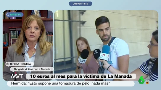La abogada de la víctima de La Manada acusa al guardia civil de "tomarle el pelo": "A ella cualquier cosa de este tema le afecta muchísimo" La abogada de la víctima de La Manada acusa al guardia civil de "tomarle el pelo": "A ella cualquier cosa de este tema le afecta muchísimo"